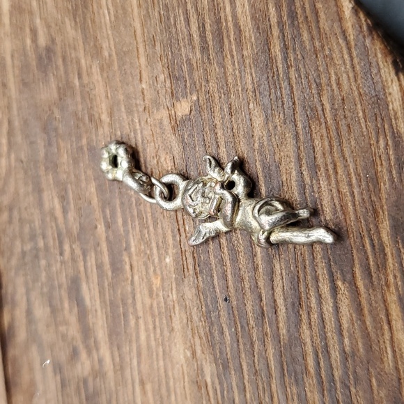 Sterling edwardian cherub angel pendant‎ - Picture 1 of 2